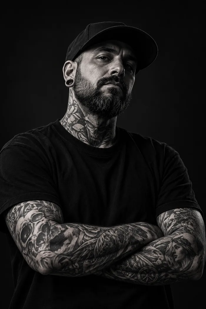 Jax, fine line tattoo artist