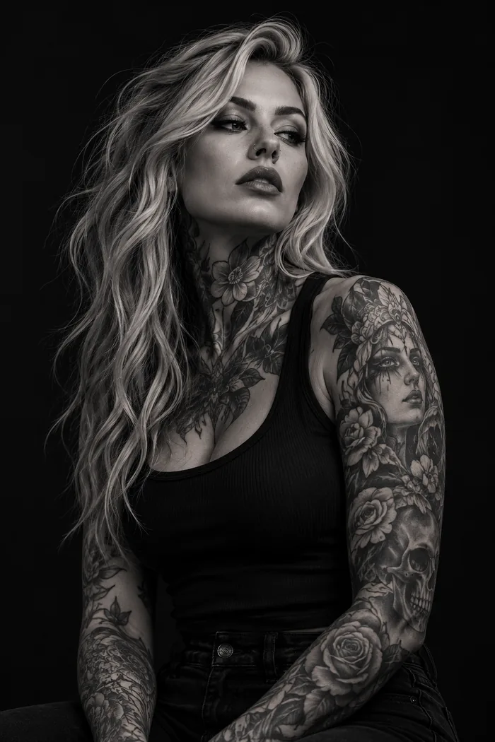 Raven, neo-traditional tattoo artist