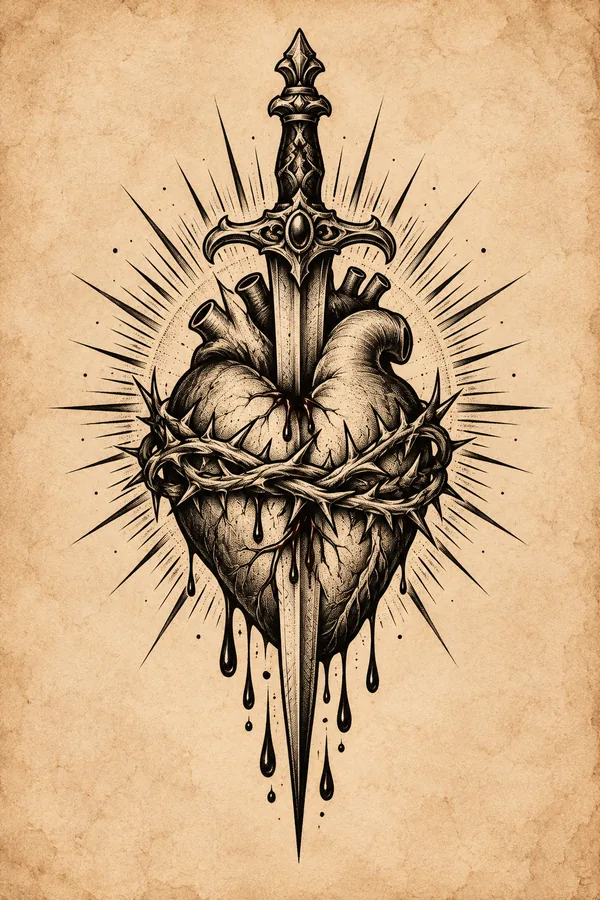 Bleeding heart flash design